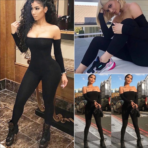 Off Shoulder Jumpsuit - Picture 2 of 7